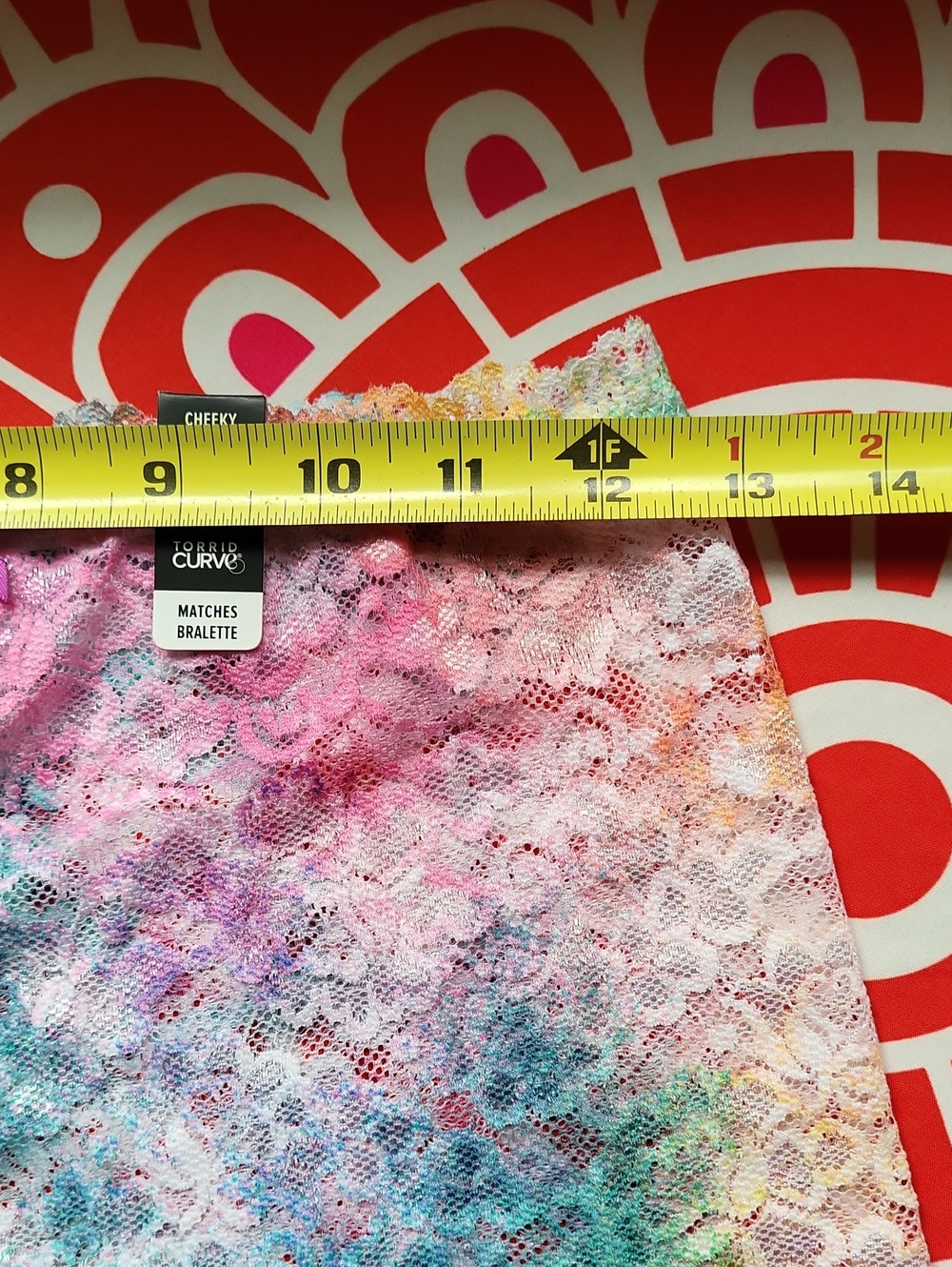 NWT 2 Piece Lace Tie Dye Babydoll & Cheeky Panty - Picture 6 of 10